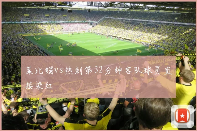 莱比锡vs热刺第32分钟客队球员直接染红